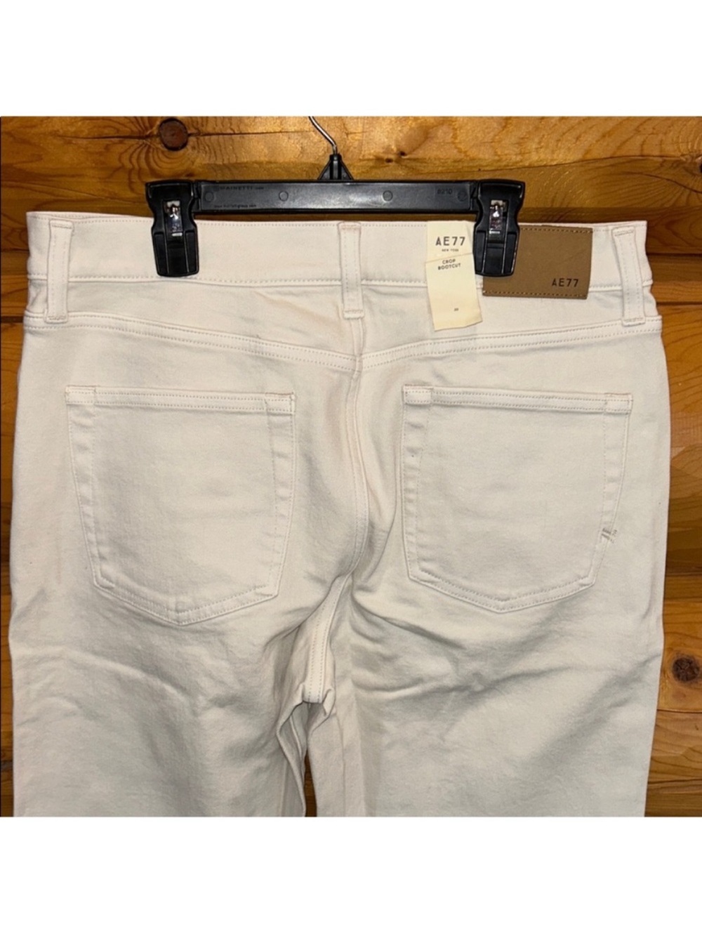 American Eagle NWT AE77 Premium Bootcut Crop Jeans Size 30 Regular in Stone - Picture 14 of 16
